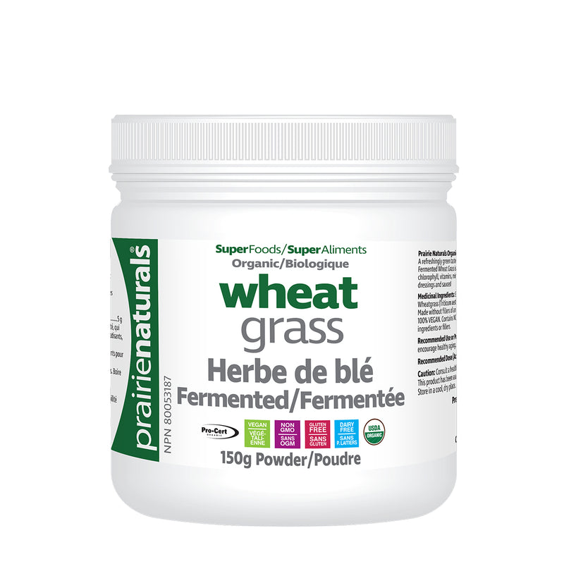 Prairie Naturals Superfood Organic Wheat Grass 150g Powder