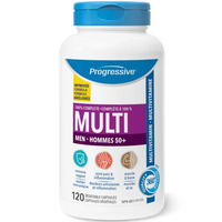 Progressive Multi Men 50+ 120 Veggie Caps Vitamins - Multivitamins at Village Vitamin Store