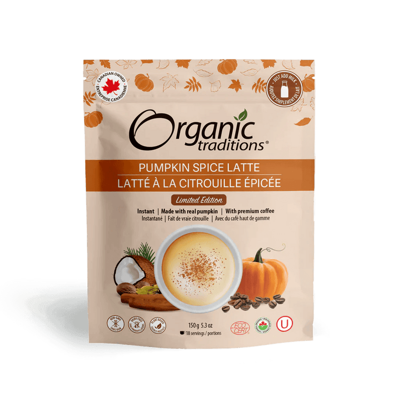 Organic Traditions Organic Pumpkin Spice Latte 150g