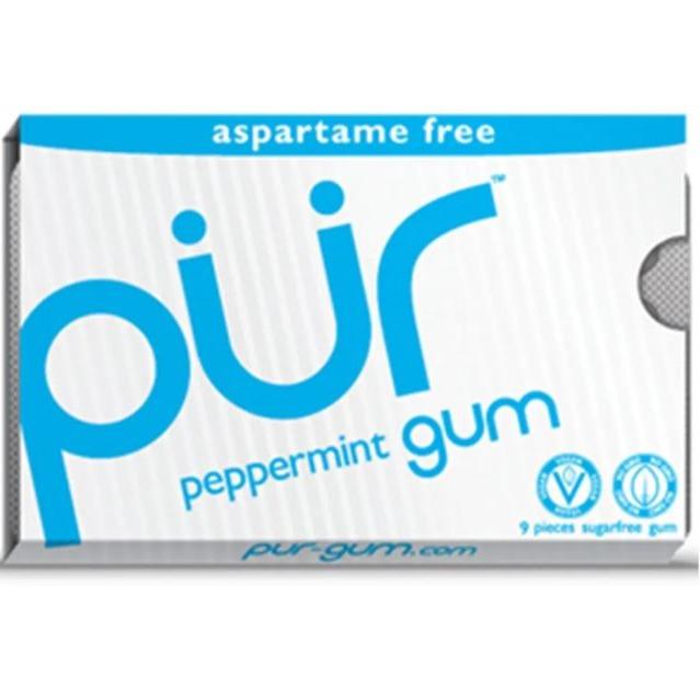 PUR Gum Peppermint Gum 9 Pieces Food Items at Village Vitamin Store