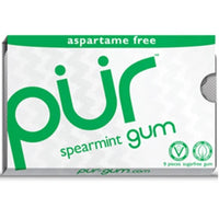 PUR Gum Spearmint Gum 9 Pieces Food Items at Village Vitamin Store