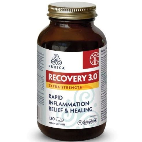 Purica Recovery 3.0 Extra Strength - 120 V-Caps Supplements - Pain & Inflammation at Village Vitamin Store