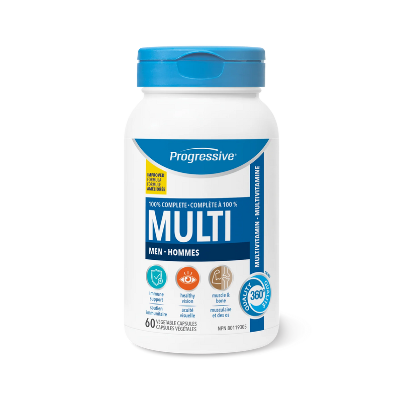 Progressive Multi Adult Men 60 Veggie Caps