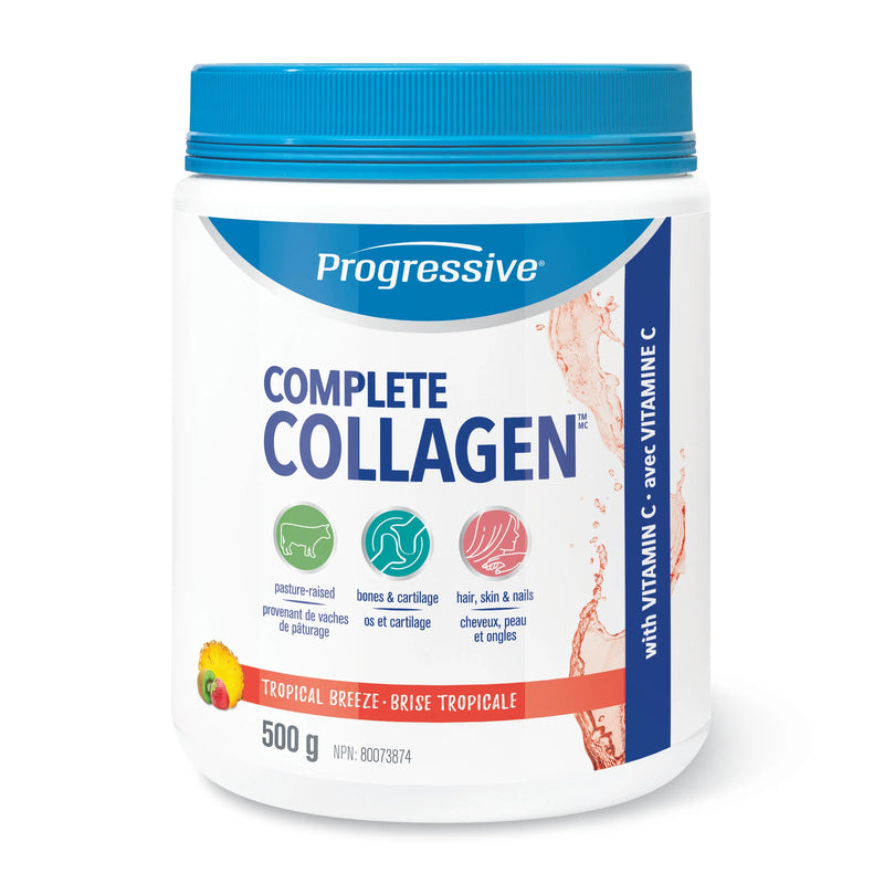 Progressive Complete Collagen Unflavoured/Tropical Breeze/Citrus Twist 500g Powder