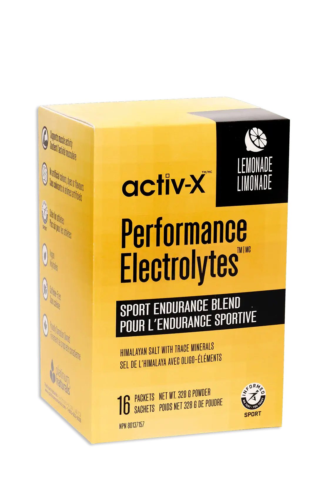 Lemonade Active Platinum Naturals activ-x Performance Electrolytes – Lemonade Hydration ...