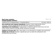 Platinum Naturals Kids Vitamin D3 Drops 400 IU Orange 15mL Supplements - Kids at Village Vitamin Store