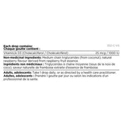 Platinum Naturals Vitamin D3 Drops 1000 IU Raspberry 15mL Vitamins - Vitamin D at Village Vitamin Store