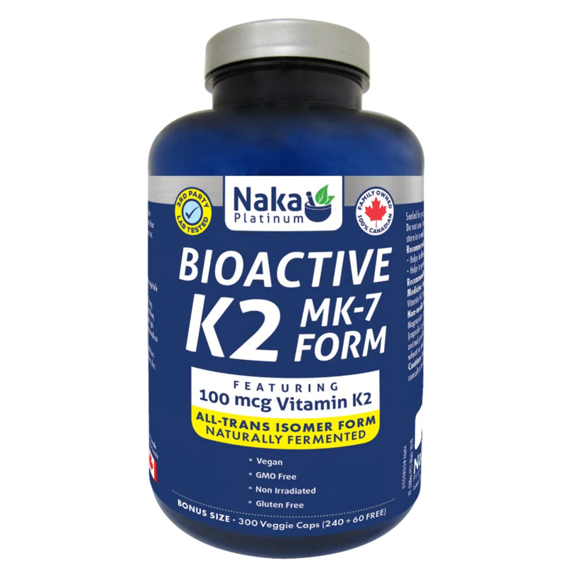 Naka Platinum Bioactive K2 MK-7 Form 100mcg Vitamin K2