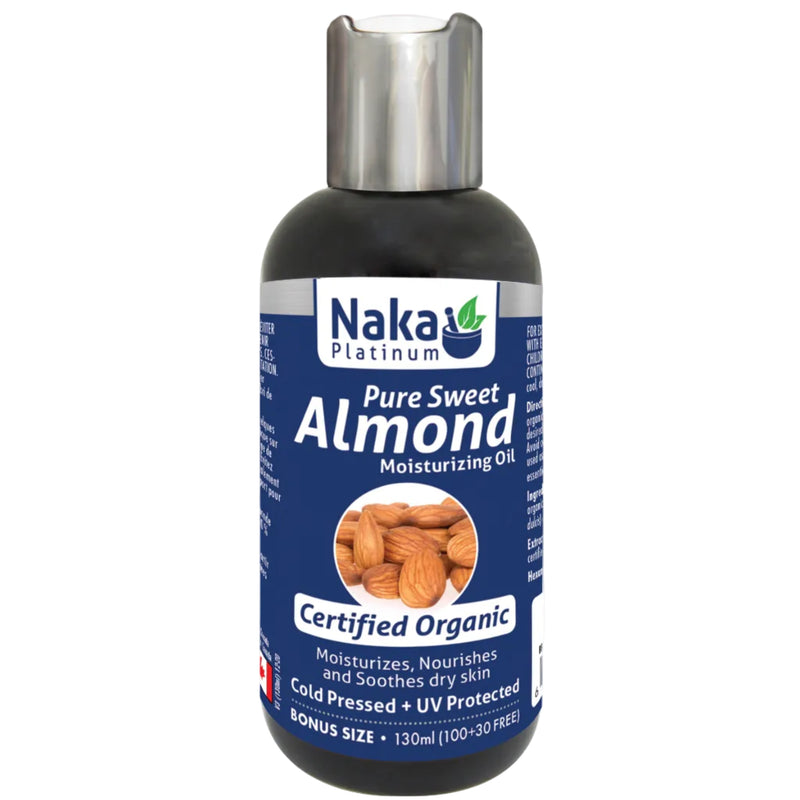 Naka 100% Pure Sweet Almond Moisturizing Oil - 130ml