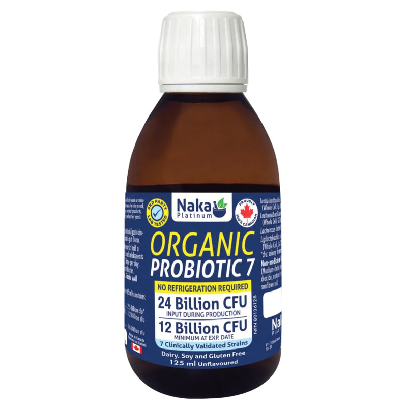 Naka Organic Probiotic 7, 24 Billion CFU 125 ml