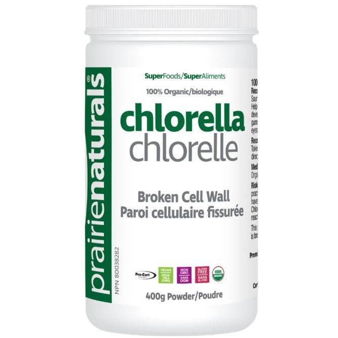 Prairie Naturals Chlorella Organic 400g Supplements - Greens at Village Vitamin Store