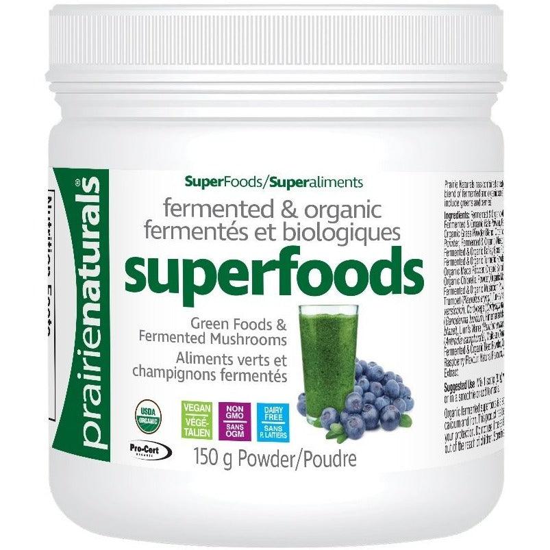 Prairie Naturals Fermented & Organic Superfoods 150g Supplements - Greens at Village Vitamin Store