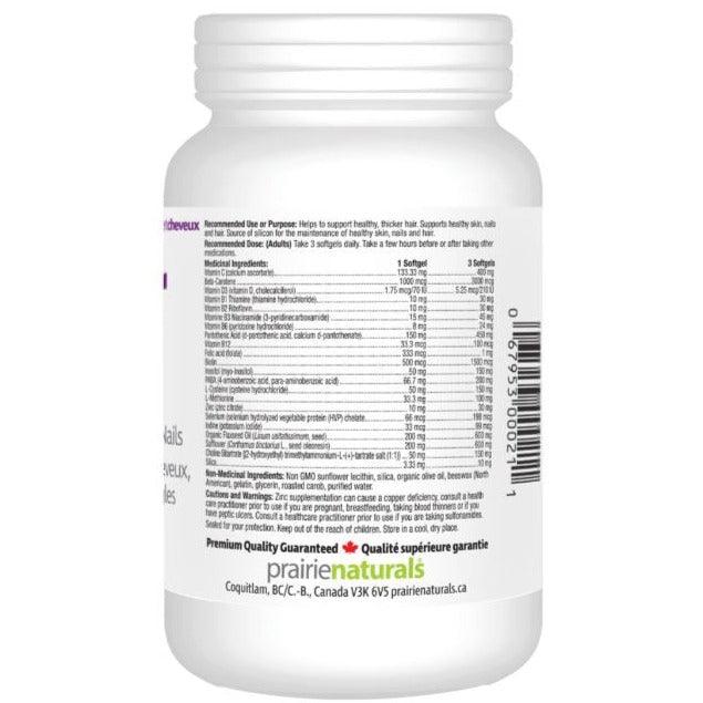 Prairie Naturals Hair Force 180+20 Softgels Supplements - Hair Skin & Nails at Village Vitamin Store