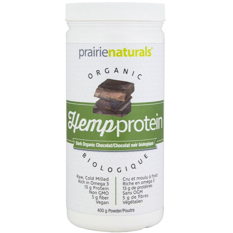 Prairie Naturals Organic Hemp Protein Chocolate 400g Supplements - Protein at Village Vitamin Store