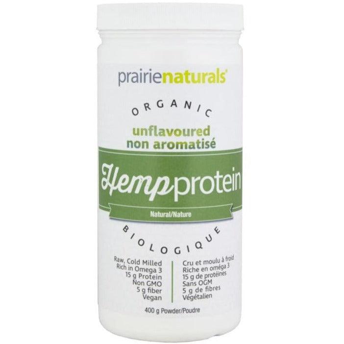 Prairie Naturals Organic Hemp Protein Natural 400g Supplements - Protein at Village Vitamin Store