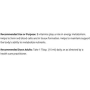 Prairie Naturals Vitamin B Complex Solution 500mL Vitamins - Vitamin B at Village Vitamin Store