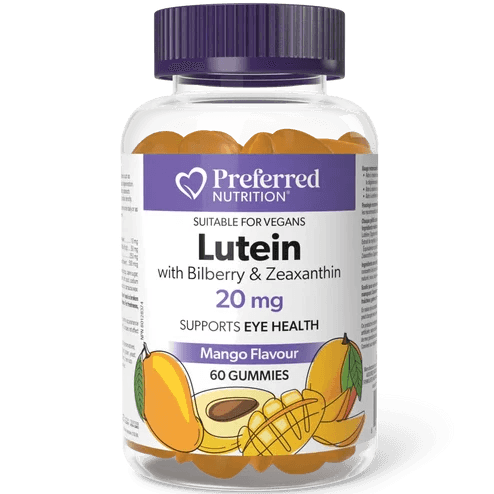 Preferred Nutrition Lutein with Bilberry & Zeaxanthin 60 Gummies