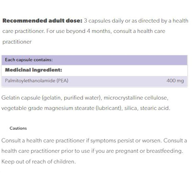 Preferred Nutrition PEA 400mg 120 Capsules