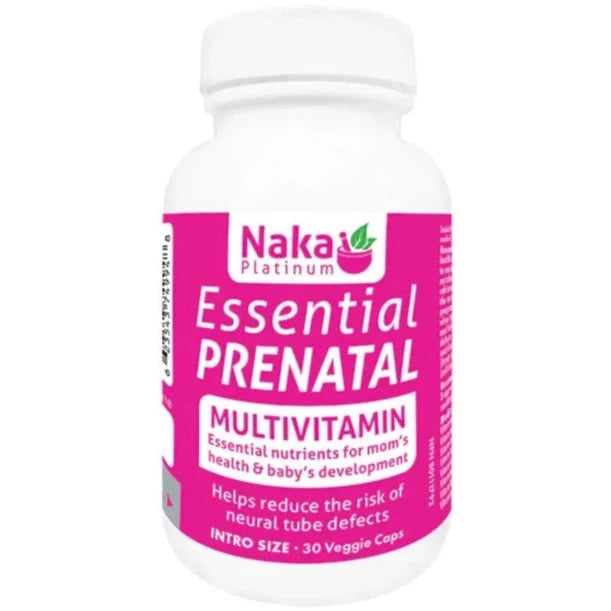 FREE WITH $99 PURCHASE: Naka Essential Prenatal Multivitamin 30 Veggie Caps Supplements - Prenatal at Village Vitamin Store