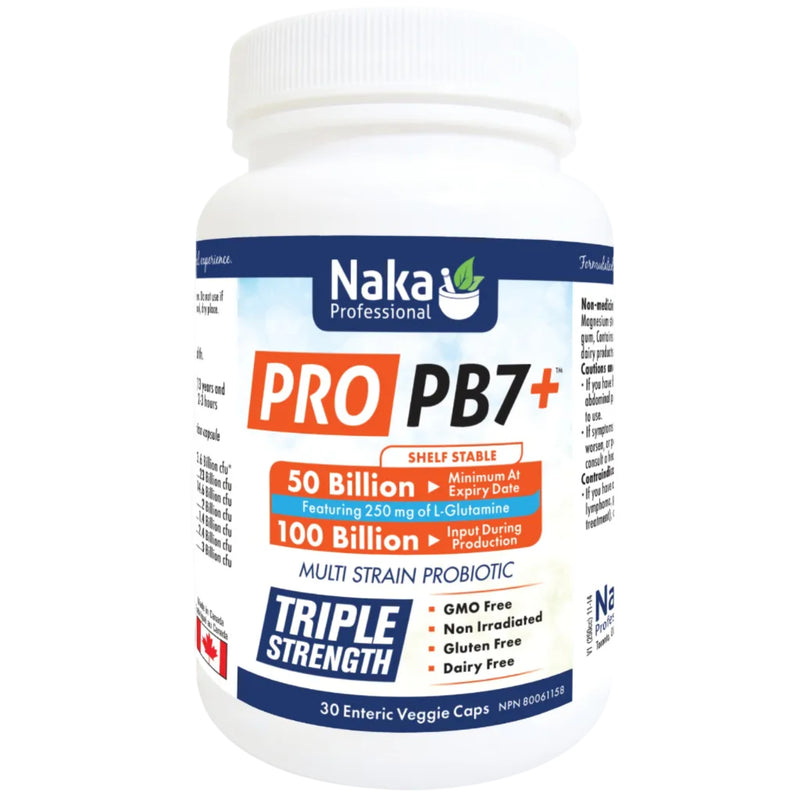 Naka Professional Pro PB7+ Triple Strength 30 Veggie Caps