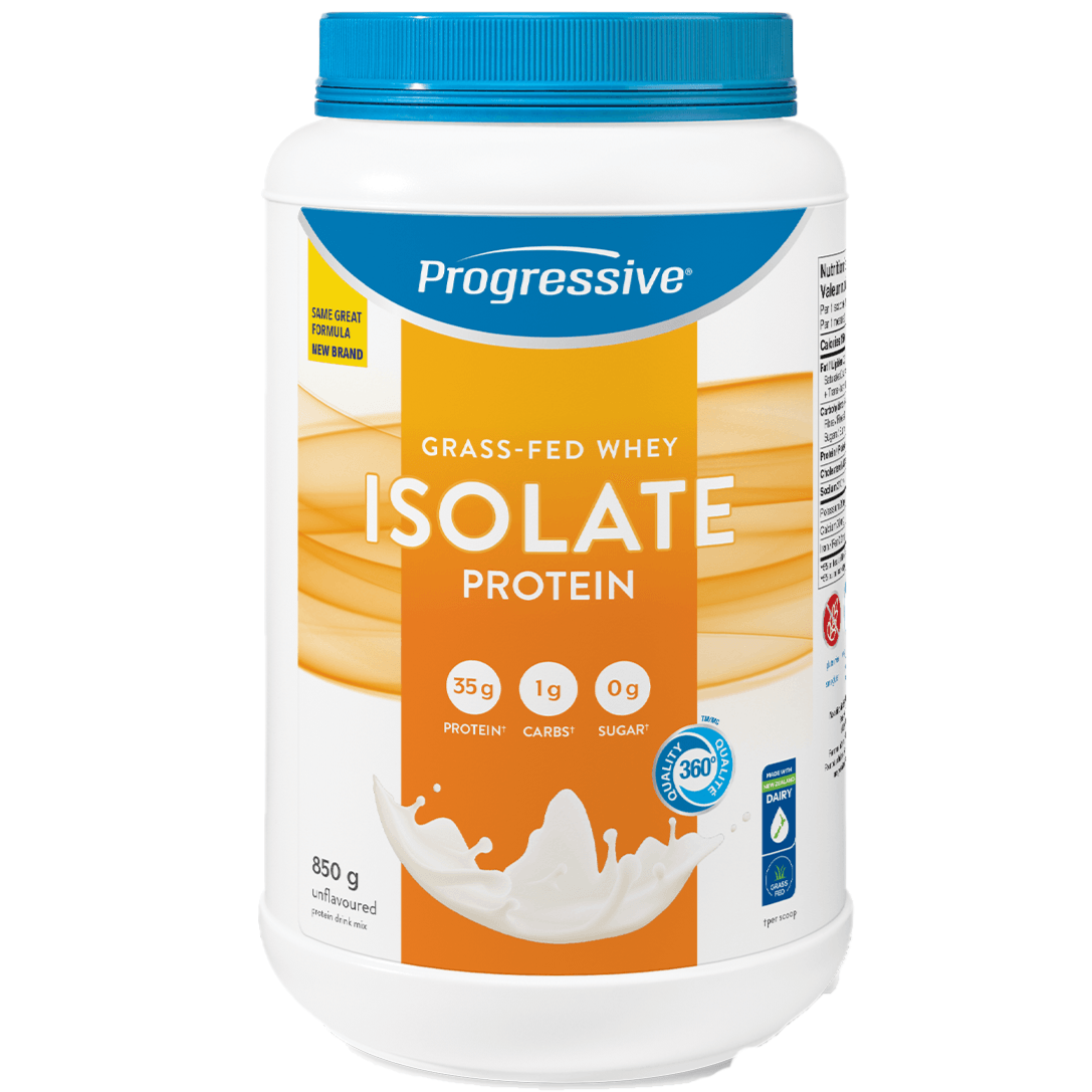 Progressive Grass-Fed Whey Isolate Protein Unflavoured 850g Supplements - Protein at Village Vitamin Store