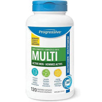 Progressive MultiVitamins for Active Men 120 Vegetable Capsules Vitamins - Multivitamins at Village Vitamin Store