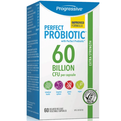 Progressive Perfect Probiotic 60 Billion 60 Veg Capsules Supplements - Probiotics at Village Vitamin Store