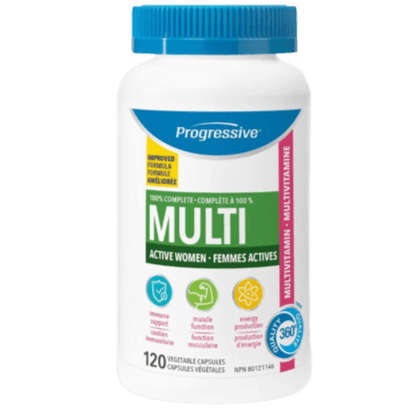 Progressive Multi Active Women 120 Veggie Caps Vitamins - Multivitamins at Village Vitamin Store