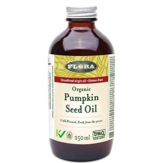 Flora Pumpkin Seed Oil Organic 250mL Supplements - EFAs at Village Vitamin Store