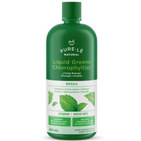 Pure-le Natural Liquid Greens Chlorophyll Super Concentrated Mint Flavour 450mL Supplements - Greens at Village Vitamin Store