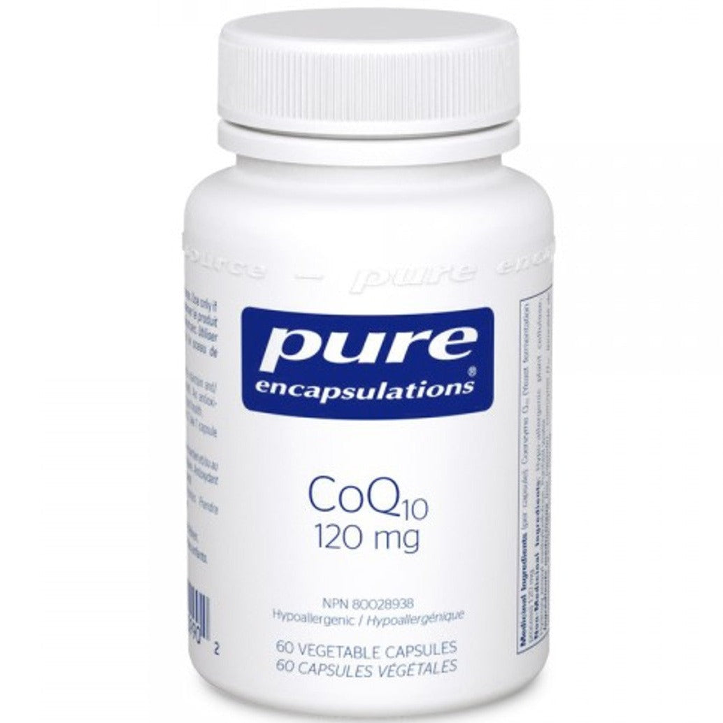 Pure Encapsulations CoQ10 120 mg - 60 Veg Capsule Supplements - Cardiovascular Health at Village Vitamin Store