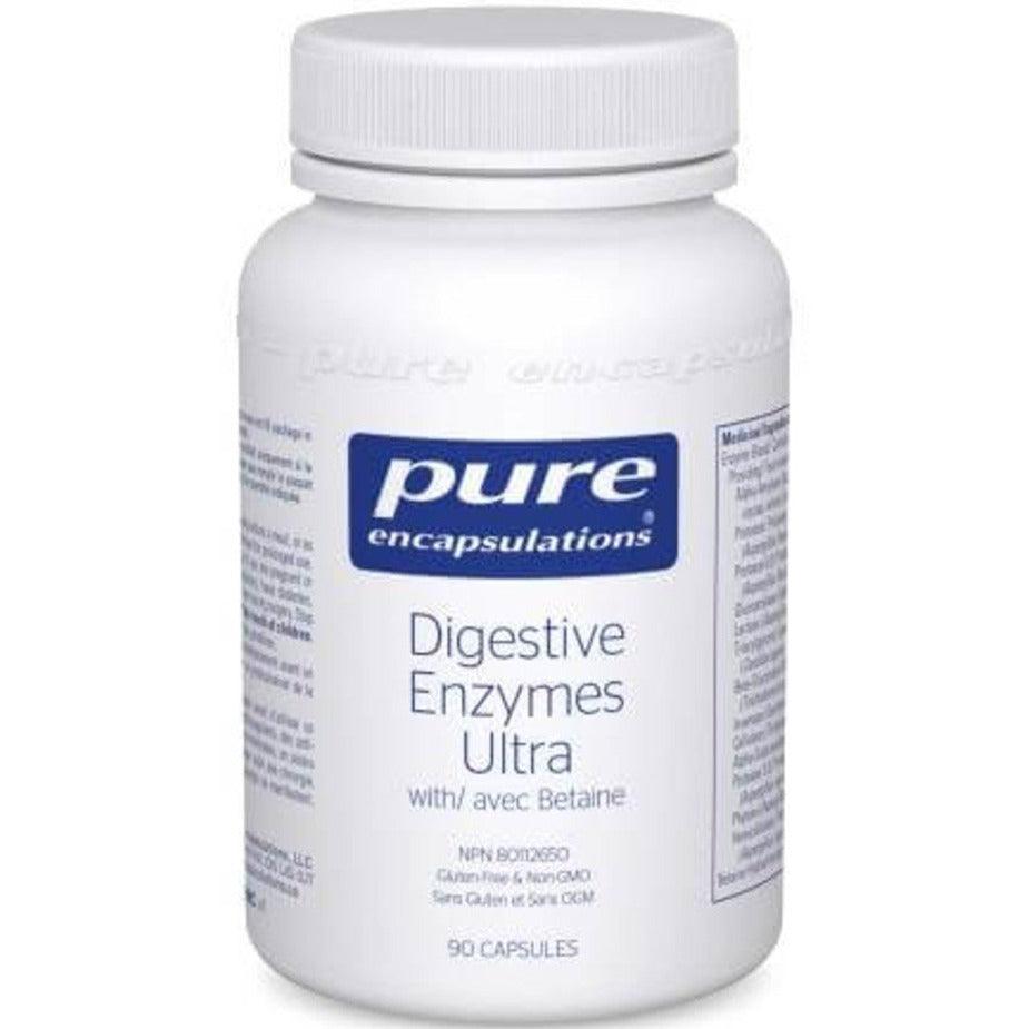 Pure Encapsulations Digestive Enzymes Ultra with Betaine HCL 90 Capsules Supplements - Digestive Enzymes at Village Vitamin Store