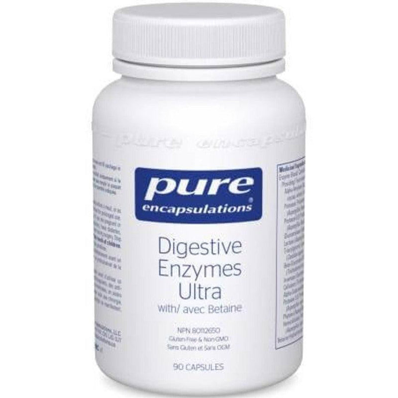 Pure Encapsulations Digestive Enzymes Ultra with Betaine HCL 90 Capsules Supplements - Digestive Enzymes at Village Vitamin Store