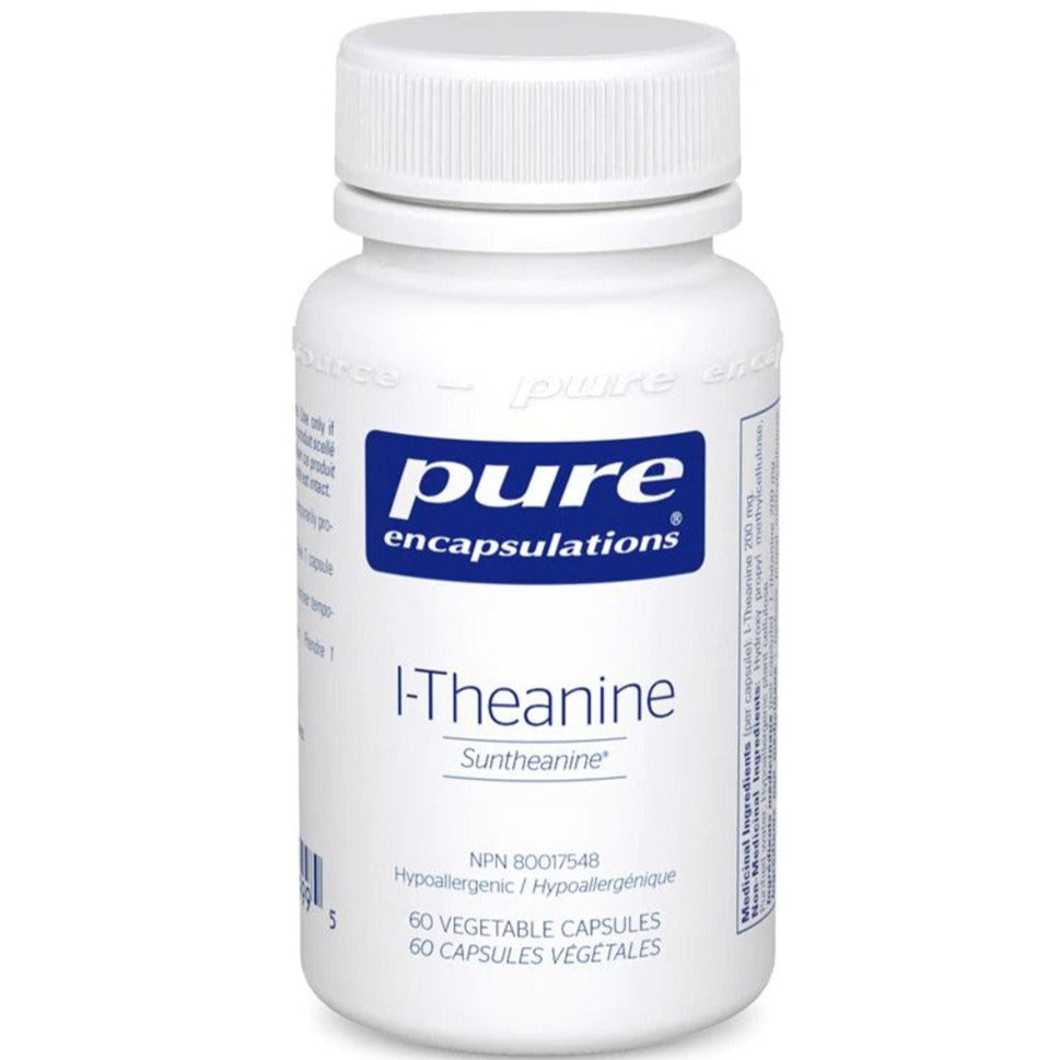 Pure Encapsulations L-Theanine 60 Veg Capsules Supplements at Village Vitamin Store