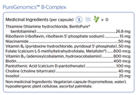 Pure Encapsulations PureGenomics B-Complex 120 Capsules Vitamins - Vitamin B at Village Vitamin Store