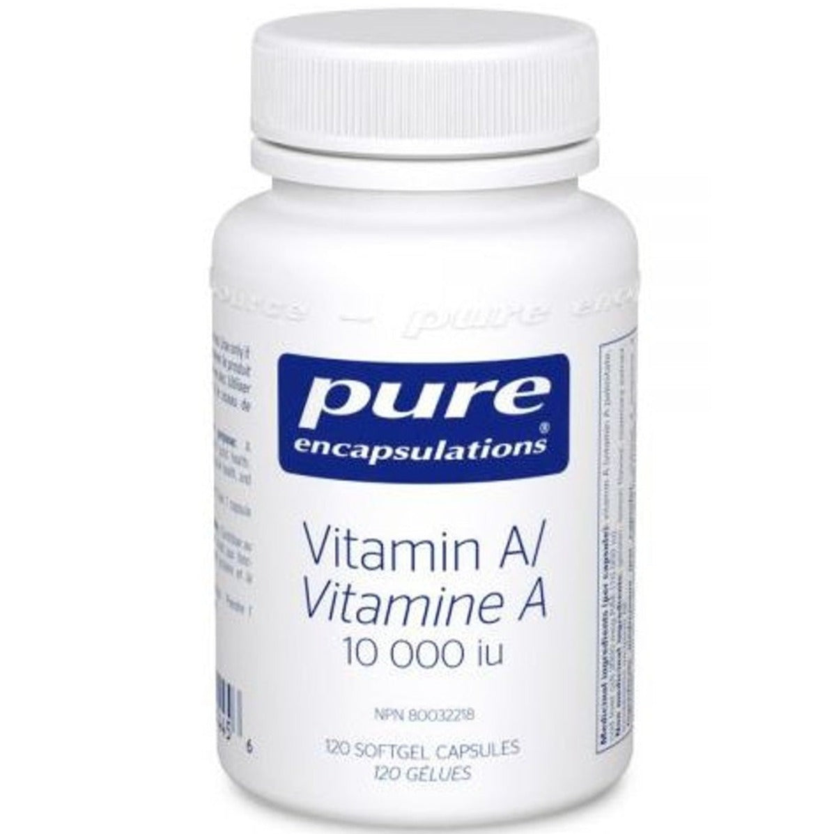 Pure Encapsulations Vitamin A 10,000 IU - 120 Softgels Vitamins - Vitamin A at Village Vitamin Store