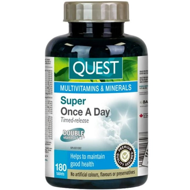 Quest Super Once A Day Time Release 180 Tablets Supplements at Village Vitamin Store