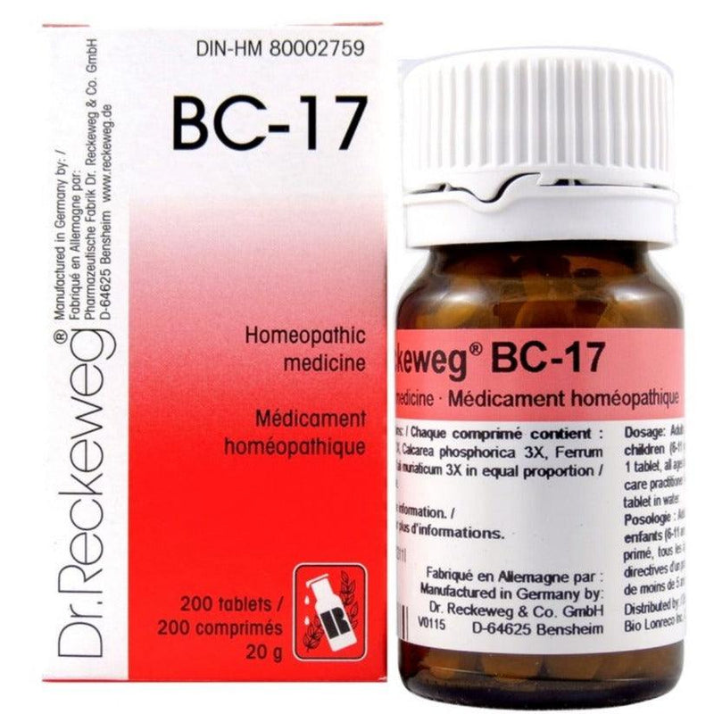 Dr Reckeweg BC-17 200 Tablets Homeopathic at Village Vitamin Store