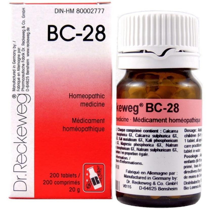 Dr Reckeweg BC-28 200 Tablets Homeopathic at Village Vitamin Store