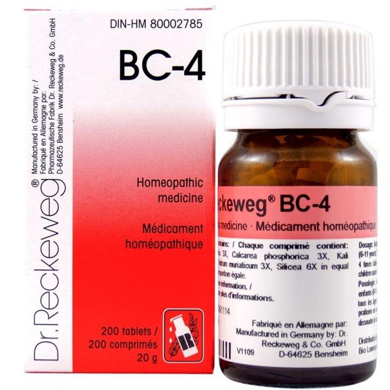 Dr. Reckeweg BC-4 200 Tablets Homeopathic at Village Vitamin Store
