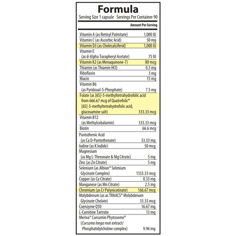 Restorative Formulations Metabolic Nutrtion 90 Veggie Caps