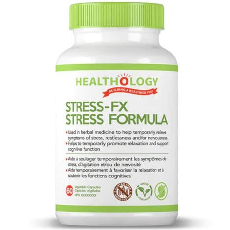 Healthology Stress-FX 60 Veggie Caps Supplements - Stress at Village Vitamin Store
