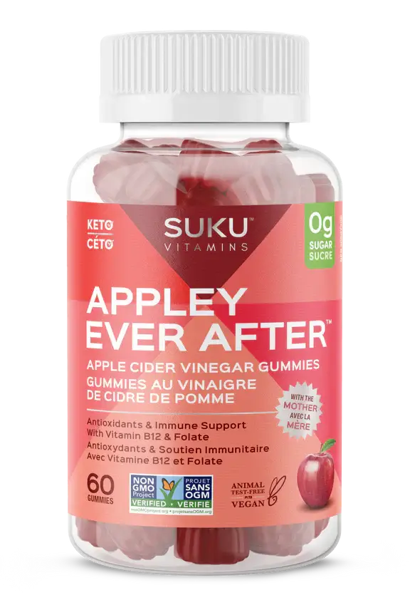 Suku Vitamins Appley Ever After Apple Cider Vinegar 60 Gummies
