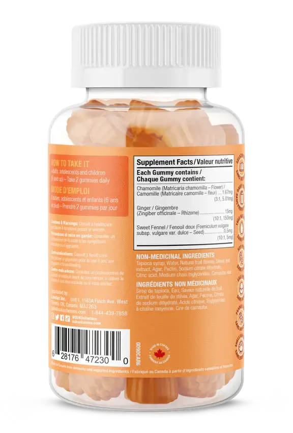 Suku Vitamins De Bloat 60 Gummies