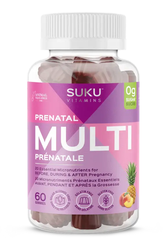 Suku Vitamins The Complete Prenatal 60 Gummies
