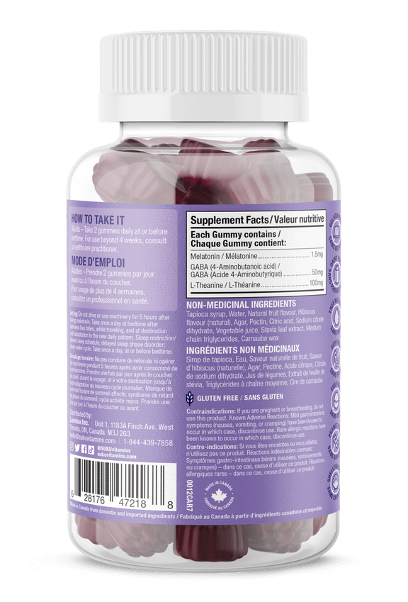Suku Vitamins Restful Sleep Blackberry 60 Gummies