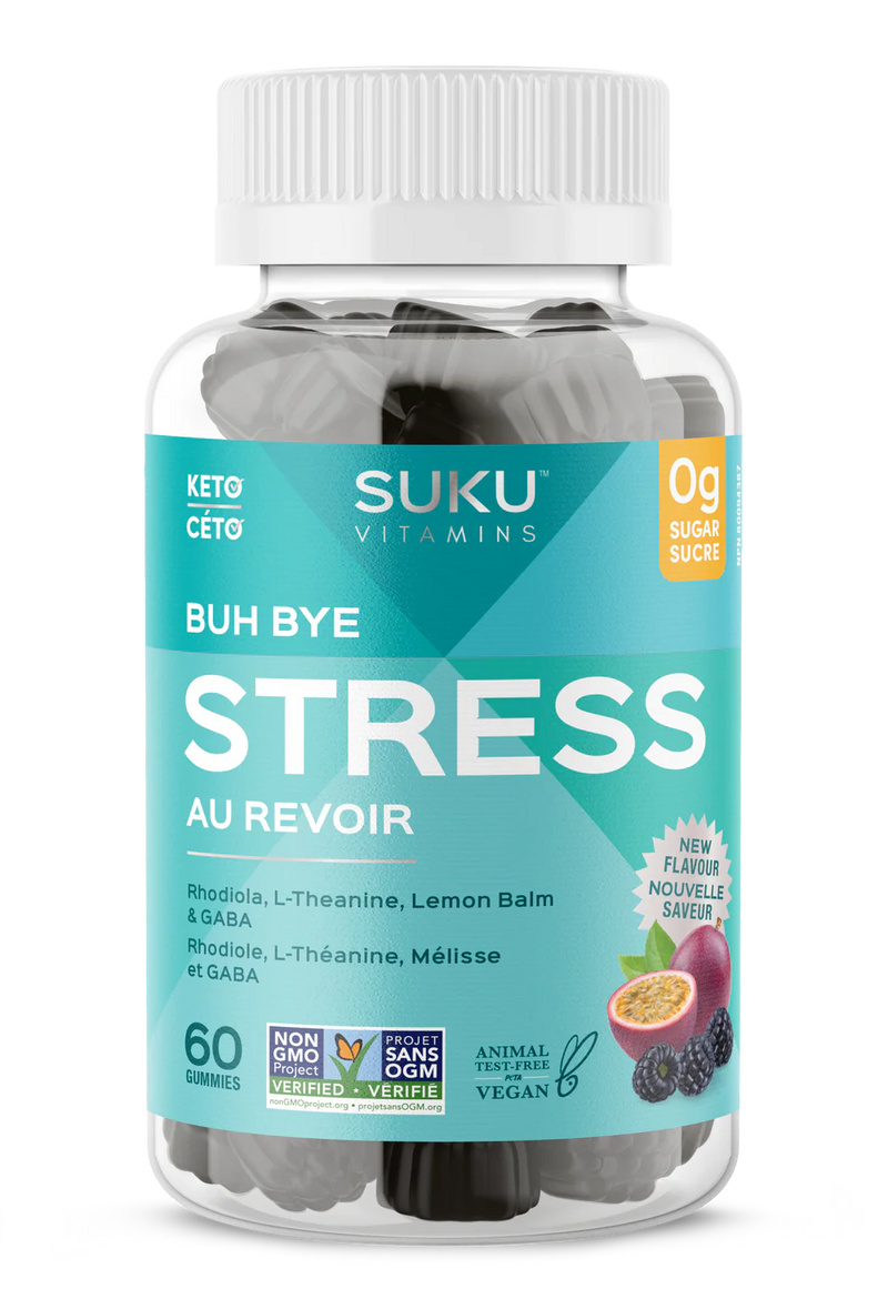 SUKU Vitamins Buh Bye Stress 60 Gummies