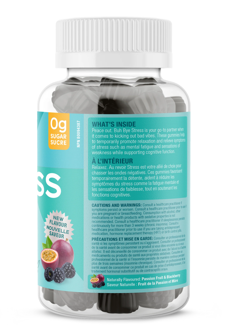 SUKU Vitamins Buh Bye Stress 60 Gummies