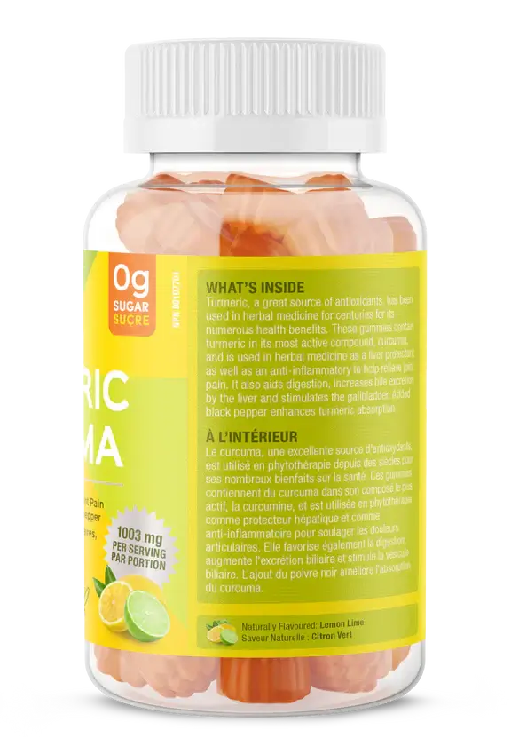 Suku Vitamins Turmeric Curcuma- 60 Gummies