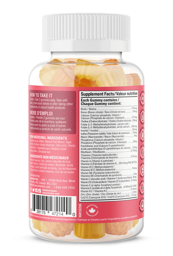 Suku Vitamins The Complete Women's Multi 60 Gummies